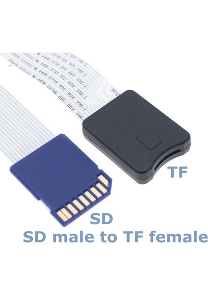 Tf M Tf F 60 cm Yeni 60 cm Tf Erkek Kadın Mikro Sd Kadın Erkek Kart Okuyucu Uzatma Adaptör Kablosu Genişletici Araba Gps Telefon Tv Kamera (Yurt Dışından)