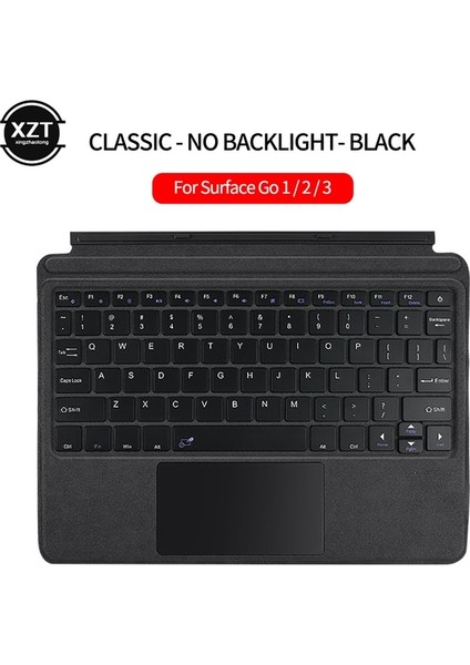 Siyah Yeni Microsoft Klavye Yüzey Pro4/5/6/7 Kablosuz PRO13 Arka Işık Yüzey Go Bluetooth Klavye Tablet Klavye (Yurt Dışından)