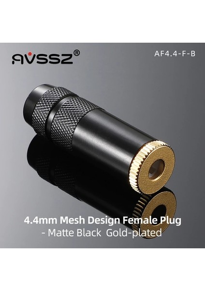 Af4.4-F 4.4mmdişi Avssz High-End Jack 3.5mm Stereo Kulaklık Ses Uzatma Kablosu Fişi Altın Kaplama Çift Kanallı 3 4 5 Kutuplu 4.4mm Dengeli Fiş (Yurt Dışından)