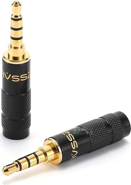 Af4.4-F 4.4mmdişi Avssz High-End Jack 3.5mm Stereo Kulaklık Ses Uzatma Kablosu Fişi Altın Kaplama Çift Kanallı 3 4 5 Kutuplu 4.4mm Dengeli Fiş (Yurt Dışından)