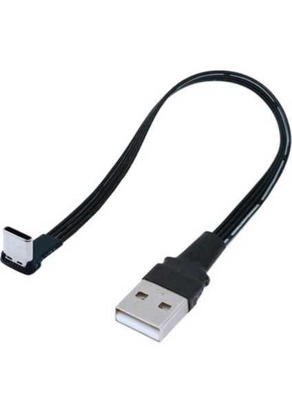 Amdo-Cmst 50CM 5cm-1m Düz USB Dirsek - Tip-C Erkek Şarj Veri Kablosu Sürüm 2.0 Konnektör Dirseği Sol ve Sağ Sağ Açılı Esnek Kablo (Yurt Dışından)