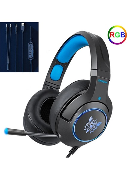 Kutu ile Siyah Yeni Ürün Lansmanı K9 Ps4 Oyunu Kulaklık Casque Pc Stereo Oyun Kulaklıkları Mic ile Xbox One/dizüstü Bilgisayar/bilgisayar Için Solunum Işıkları (Yurt Dışından)