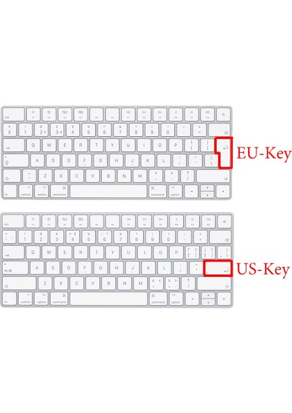 Abd-Anahtar-D Gökkuşağı Degrade Sihirli Klavye Kapağı Silikon Cilt Koruyucu Film Apple Magic Keyboard 2 2015 A1644 Abd/ab Klavye Sürümü (Yurt Dışından) fiyatları