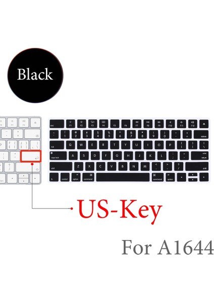 Abd-Anahtar-D Gökkuşağı Degrade Sihirli Klavye Kapağı Silikon Cilt Koruyucu Film Apple Magic Keyboard 2 2015 A1644 Abd/ab Klavye Sürümü (Yurt Dışından) fırsatları