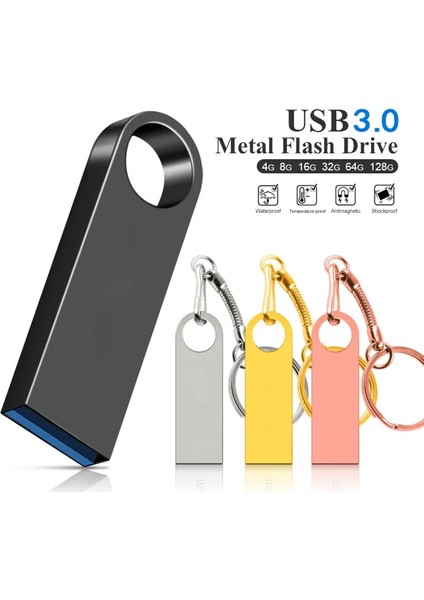 3.0-Altın 64GB 3.0 USB Flash Sürücü 128GB 64GB 32GB 16GB 8gb Memory Stick Pendrive 64GB 128GB 3.0 Yüksek Hızlı USB Sürücü 64GB Kalem Sürücü Hediye (Yurt Dışından) fiyatları