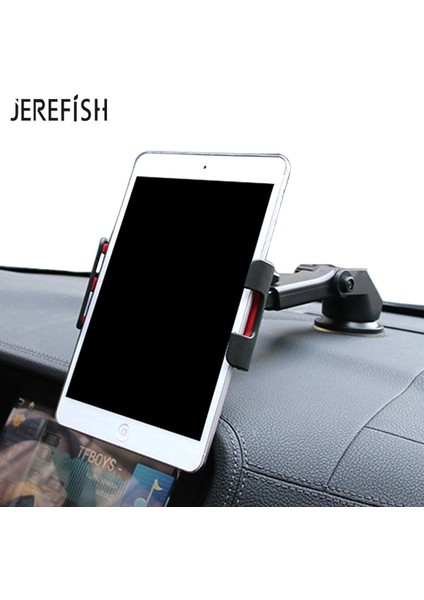 Kırmızı Araba Dashboard Cam Tablet Tutacağı 7 "-10.5" Tablet Tutucu Araç Telefonu Tutucu Tüm Telefon Bağlantıları Için Huawei Xiaomi (Yurt Dışından)