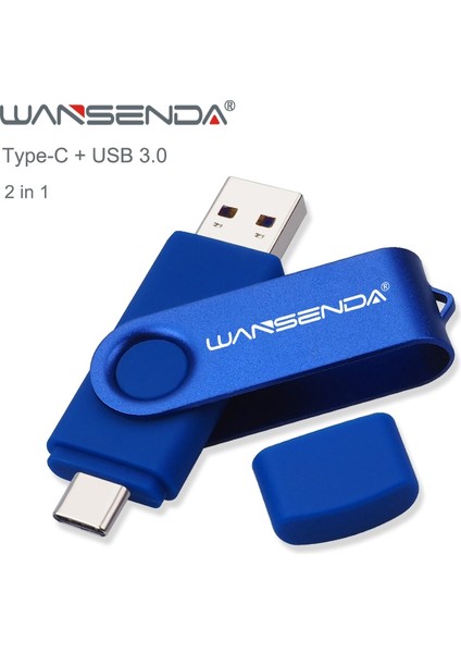 Beyaz 128 GB Wansenda USB Flash Sürücü 512 GB 256 GB USB 3.0 Kalem Sürücü 128 GB Type C Android/pc Için Cle USB Bellek 64 GB Pendrive 32 GB Memoria USB (Yurt Dışından) fiyatları
