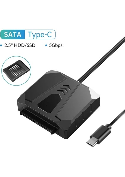 Tip C Kapaklı 1m Orıco HDD Sürücü Adaptörü USB 3.0 - Sata Kablosu Sata Dönüştürücü Sata Adapte 2.5 ''hdd/ssd Harici Sabit Disk Disk (Yurt Dışından)