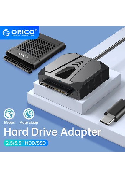 Tip C Kapaklı 1m Orıco HDD Sürücü Adaptörü USB 3.0 - Sata Kablosu Sata Dönüştürücü Sata Adapte 2.5 ''hdd/ssd Harici Sabit Disk Disk (Yurt Dışından)