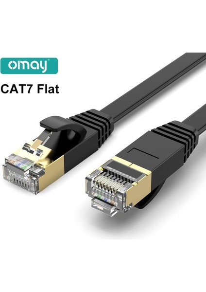 Düz 5 M Omay Ethernet Kablosu RJ45 Cat7 Lan Kablosu Utp Ağ Kablosu Modem Yönlendirici Için Uyumlu Yama Kablosu (Yurt Dışından)