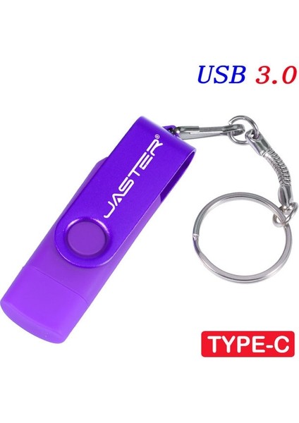 Type-C -E 64GB Yüksek Hızlı Otg Kalem Sürücü 64GB Ücretsiz Logo USB 3.0 Flash Sürücüler 32GB Anahtarlıklı Memory Stick 16GB Ücretsiz Type-C Adaptörler U Disk (Yurt Dışından)