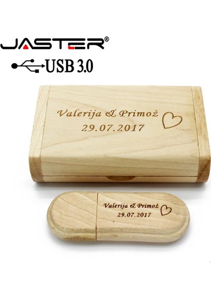 Kutusu ile USB 32 GB Jaster USB 3.0 Yüksek Hızlı Ahşap USB Flash Sürücü Akçaağaç Ahşap + Kutu Pendrive 4 GB 16 GB 32 GB 64 GB Hafıza Çubuğu Hediyeler Ücretsiz Özel Logo (Yurt Dışından) modelleri
