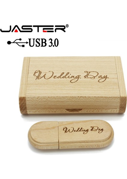 Kutusu ile USB 32 GB Jaster USB 3.0 Yüksek Hızlı Ahşap USB Flash Sürücü Akçaağaç Ahşap + Kutu Pendrive 4 GB 16 GB 32 GB 64 GB Hafıza Çubuğu Hediyeler Ücretsiz Özel Logo (Yurt Dışından) fırsatları