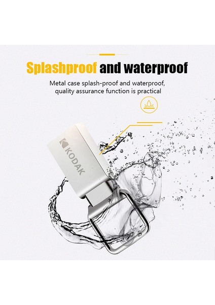 16GB Kodak K112 Süper Mini Metal USB Flash Sürücü 64GB 32GB 16GB Usb2.0 Flash Disk Flash Pendrive Memory Stick Kalem Sürücü Araba Anahtarı (Yurt Dışından)