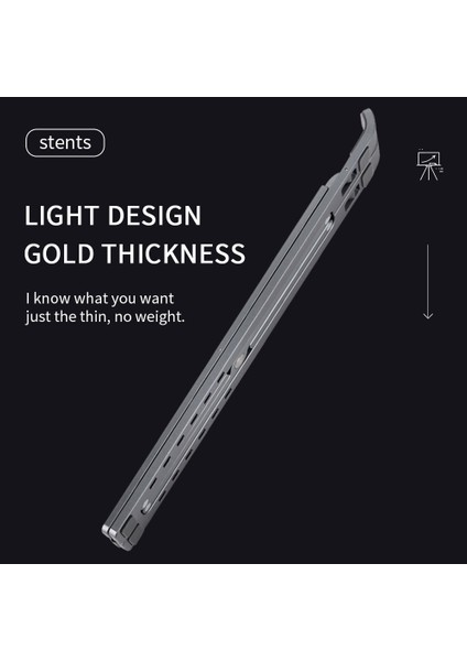 Gümüş Alüminyum Alaşımlı Taşınabilir Dizüstü Bilgisayar Standı Kaymaz Ayarlanabilir Masaüstü Dizüstü Bilgisayar Tutucu Dizüstü Standı Sfor Dizüstü Macbook Pro Air iPad (Yurt Dışından)