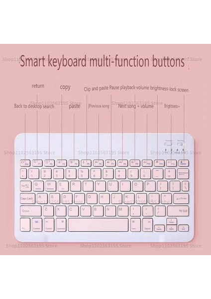 10 Inç Sarı Yeni iPad Bluetooth Kablosuz Klavye Şarj Edilebilir Dilsiz Ultra Ince Mini Android Ios Windows Telefon Tablet Için Uygun (Yurt Dışından)