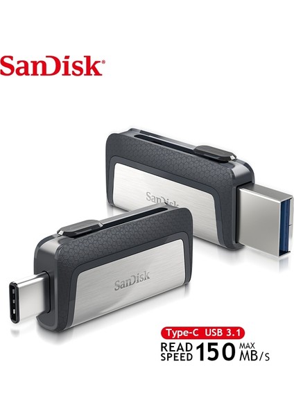 128 GB Sandisk Sdddc2 Extreme Tip-C 128 GB 64 GB Çift Otg USB Flash Sürücü 32 GB Kalem Sürücü USB Sopa Mikro USB Flash C Tipi Bellek Diski (Yurt Dışından)