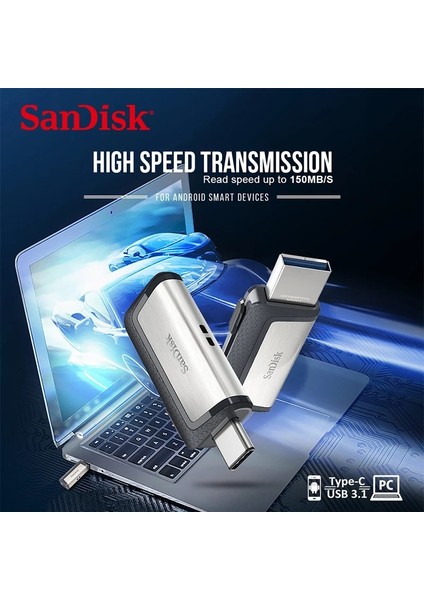 128 GB Sandisk Sdddc2 Extreme Tip-C 128 GB 64 GB Çift Otg USB Flash Sürücü 32 GB Kalem Sürücü USB Sopa Mikro USB Flash C Tipi Bellek Diski (Yurt Dışından)