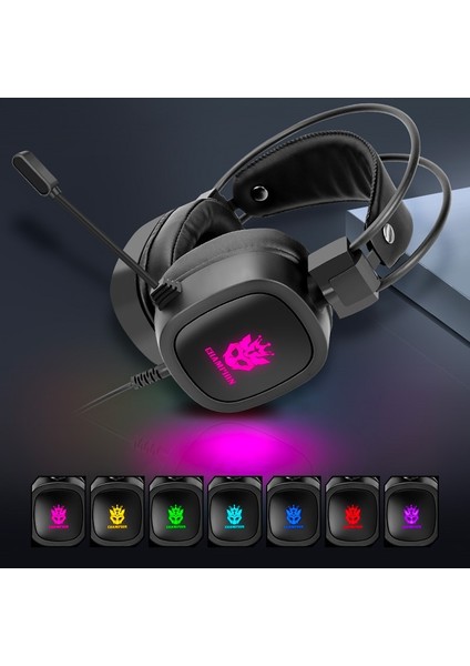 7.1 Oyun Kulaklığı ile USB Fişi 7.1 Sanal 3.5mm Kablolu Kulaklık Rgb Işık Oyun Kulaklıkları Dizüstü Bilgisayar Ps4 Gamer Için Mikrofon ile Gürültü Engelleme (Yurt Dışından) modelleri