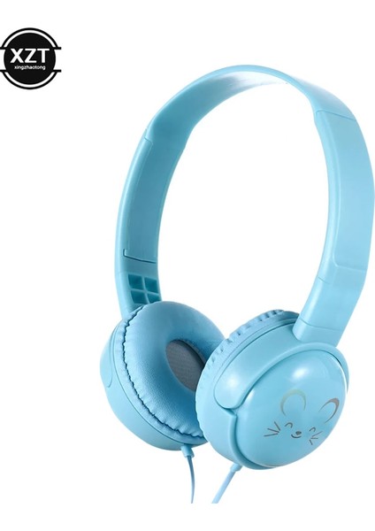 Yeşil Yeni Sevimli Çocuk Kulaklıkları Kız Çocuklar Için Mikrofonlu, 3,5 mm Jak 3D Stereo Müzik Kablolu Kulaklık Oyun Cep Telefonu iphone Dizüstü Bilgisayar (Yurt Dışından) modelleri