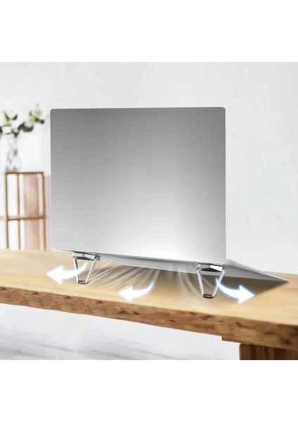 1 Çift Metal 1 Çift Metal Evrensel Katlanabilir Dizüstü Bilgisayar Standı Ofis Çalışması Kaymaz Masaüstü Ayarlanabilir Dizüstü Soğutma Standı Mini Aksesuarları (Yurt Dışından) indirimleri