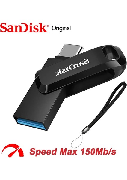 Add Tether 32GB Sandisk 3.1 USB Flash Sürücü Type C Otg USB Stick 64GB 32GB Pendrive 128GB Pen Drive 256GB USB Bellek 512GB Telefon Için Anahtarlı Disk (Yurt Dışından)