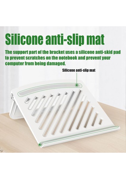 Beyaz Goojodoq Dizüstü Bilgisayar Standı Suporte Dizüstü Taşınabilir Stand Katlanabilir Destek Tabanı Dizüstü Bilgisayar Tutucu Soğutucu Braketi Macbook Pro iPad Için (Yurt Dışından) indirimleri