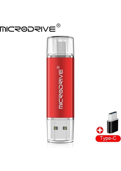 Kırmızı 256 GB 3 In 1 Otg Kalem Sürücü Tip-C 16 GB 32 GB 64 GB Flaş Usb2.0 Memory Stick Flaş Pendrive 128 GB 256G 512G Cle U Disk Kalem Hediye (Yurt Dışından)