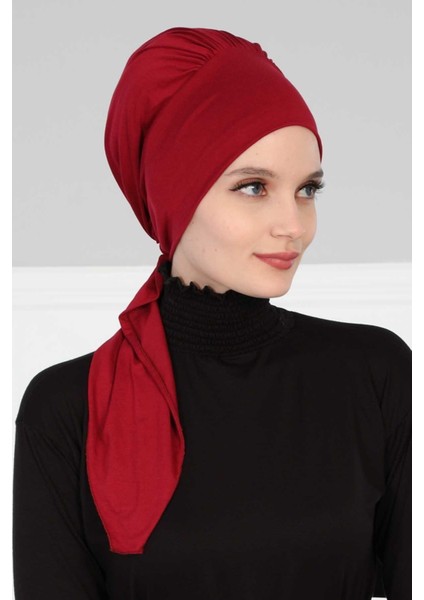 Kuşaklı Penye Bone Bordo
