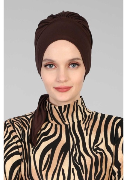 Kuşaklı Penye Bone Kahve