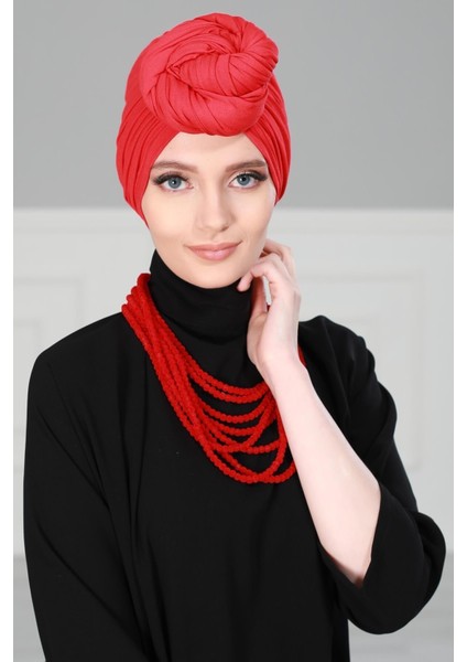 Büzgülü Penye Bone Şal