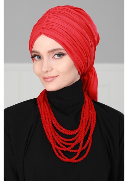 Büzgülü Penye Bone Şal