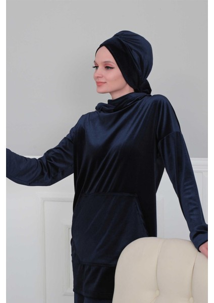 Kuşaklı Kadife Bone