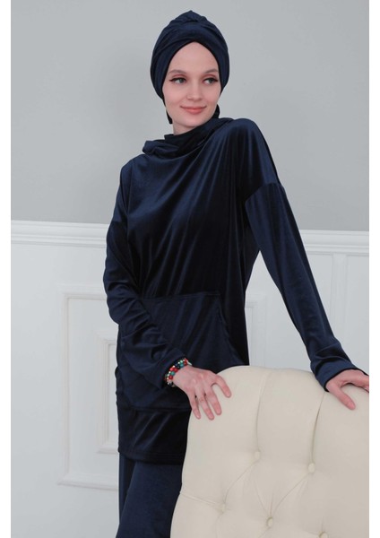 Kuşaklı Kadife Bone