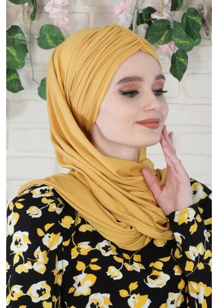 Aishas Design Büzgülü Pratik Penye Şal
