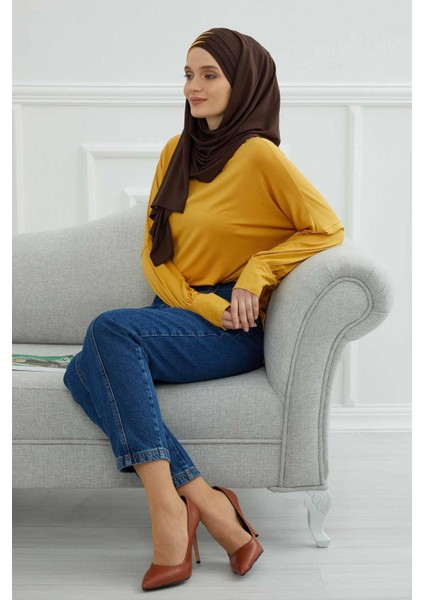 Aishas Design Özel Tasarım Pratik Penye Şal