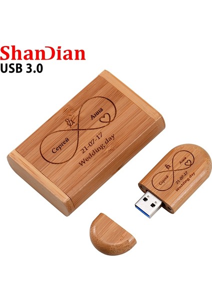 Akçaağaç 16 GB Shandıan Ceviz Ahşap USB 3.0 Flash Sürücü 4 GB 8 GB 16 GB 32 GB 64 GB Kalem Sürücü Ücretsiz Logo Kalem Sürücüler Düğün Hediyeleri Kutusu Memory Stick (Yurt Dışından)