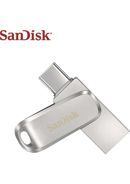 Gümüş 128GB %100 Sandisk USB Flash Sürücü 32GB 64GB 128GB Type-C Otg USB 3.1 Memory Stick 256GB 512GB Mini U Disk Sdddc4 Pendrive Yüksek Hızlı (Yurt Dışından)