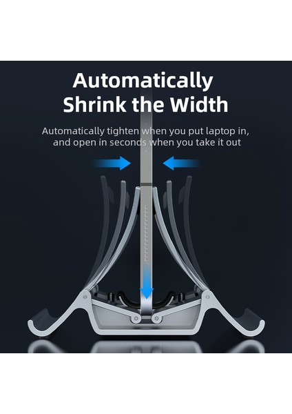 Gri Dikey Dizüstü Bilgisayar Standı Otomatik Olarak Yerden Tasarruf Sağlayan Tablet Standı MacBook Yüzey iPad Cep Telefonu Bilgisayar Aksesuarlarını Küçültün (Yurt Dışından) fiyatları