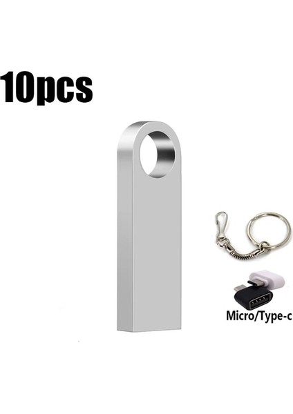 Silver-C3 16GB 10PCS Ücretsiz Özel Logo USB Flash Sürücü 4gb 8gb 2.0 Yüksek Hızlı Kalem Sürücü 16GB 32GB 64GB 128GB Pendrive Metal USB Anahtarlı Çubuklar (Yurt Dışından)