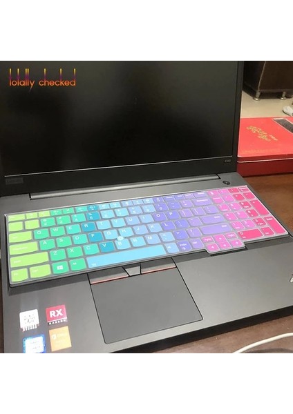 Gökkuşağı Lenovo Thinkpad E15 E580 E585 E590 E595 T570 T580 L580 Thinkpad P52 P52S P72 P53 P73 Dizüstü Silikon Klavye Kapağı Cilt (Yurt Dışından)