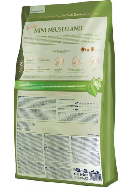 Happy Dog Mini Sensible Neuseeland 10 kg