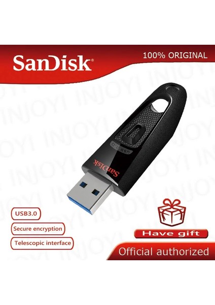 32GB 100% Orijinal Sandisk USB Sopa CZ48 USB Flash Sürücü 64GB Kalem Sürücü 16GB 32GB 128GB 256GB USB 3.0 Memory Stick Pendrive (Yurt Dışından)