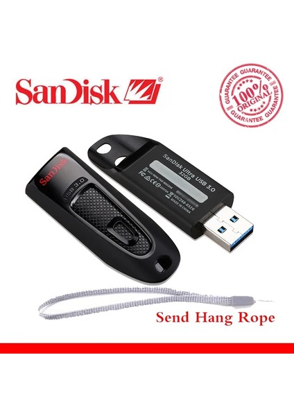 32GB 100% Orijinal Sandisk USB Sopa CZ48 USB Flash Sürücü 64GB Kalem Sürücü 16GB 32GB 128GB 256GB USB 3.0 Memory Stick Pendrive (Yurt Dışından) fiyatları
