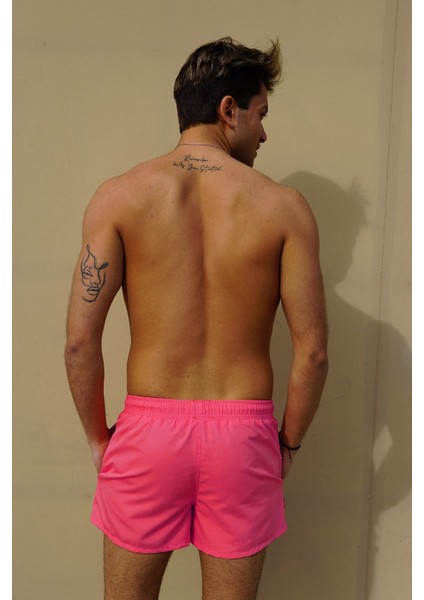 Erkek Kısa Deniz Şort C12202 Pembe