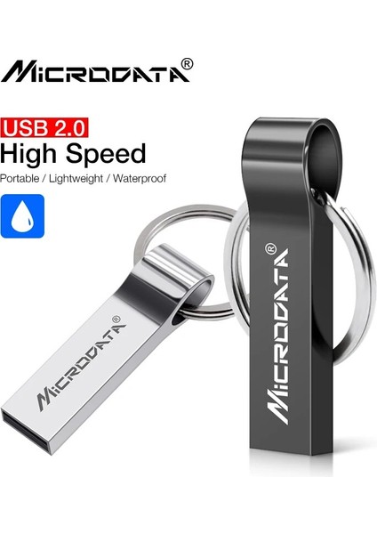 Siyah 128 GB Süper Mini USB Flash Sürücü 64 GB Pendrive 32 GB 128 GB Yüksek Hızlı Memory Stick U Disk Su Geçirmez (Yurt Dışından)