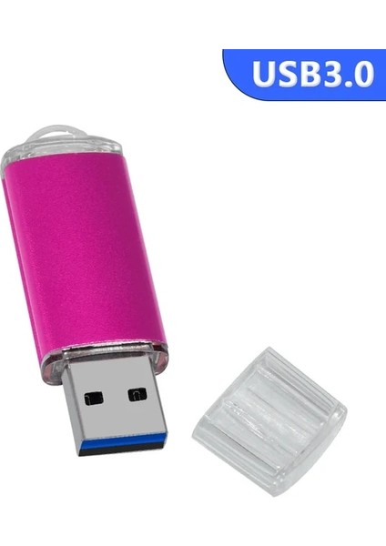 Gül Kırmızı 32GB Metal USB 3.0 Flash Sürücü 64GB 128GB Su Geçirmez Yüksek Hızlı Kalem Sürücü 16GB 32GB 8gb USB U Disk Sopa Flash Sürücü Hediye (Yurt Dışından)