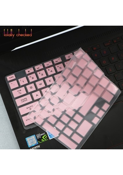 Pembe 15.6 Inç Klavye Kapak Laptop Koruyucu Cilt Asus Rog Zephyrus M GU501GM GU501 GU501G GM501GS GM501 GM501GM GM501G (Yurt Dışından)