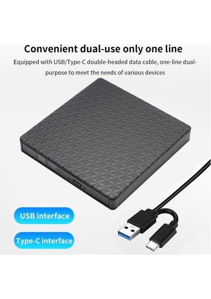 Usb3.0 Tip C Tıshrıc Harici Optik Sürücü USB 2.0 3.0 Tip C Kablo Sürücüsü Dvd-Rw Rom Harici CD DVD Sürücüsü IMac Dizüstü Masaüstü CD Çalar (Yurt Dışından)