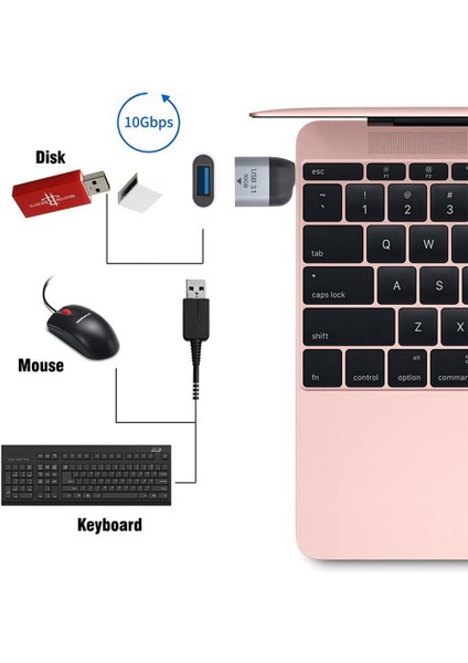 Type-C To USB 3.1 Çevirici USB C To USB 3.1 Çevirici Macbook Type-C To USB 3.1 Dönüştürücü Notebook USB C To USB 3.1 Adaptör S1726